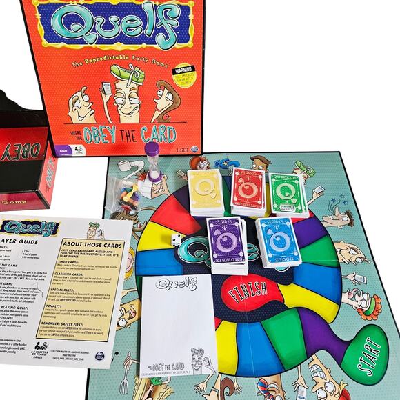 Quelf Adult Party Board Game 3-8 Players Or Teams Obey The Card Rules Funny - Picture 4 of 4